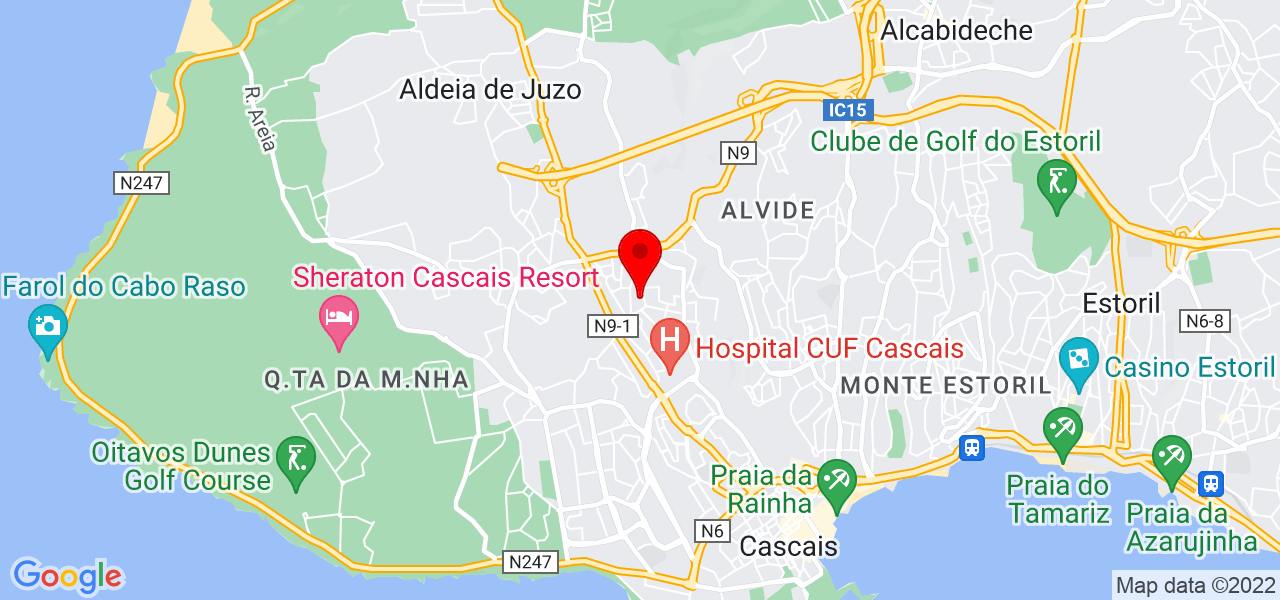 Aida Santareno - Lisboa - Cascais - Mapa