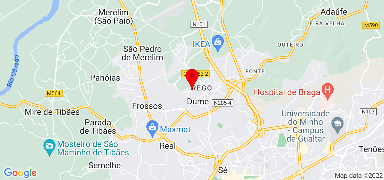 José - Braga - Braga - Mapa