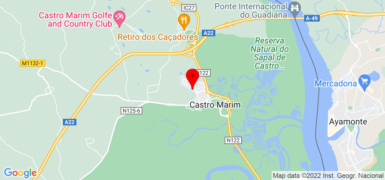 Pedro Costa - Faro - Castro Marim - Mapa