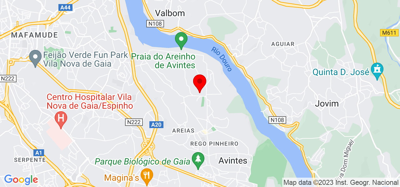 D&eacute;bora M. - Porto - Vila Nova de Gaia - Mapa