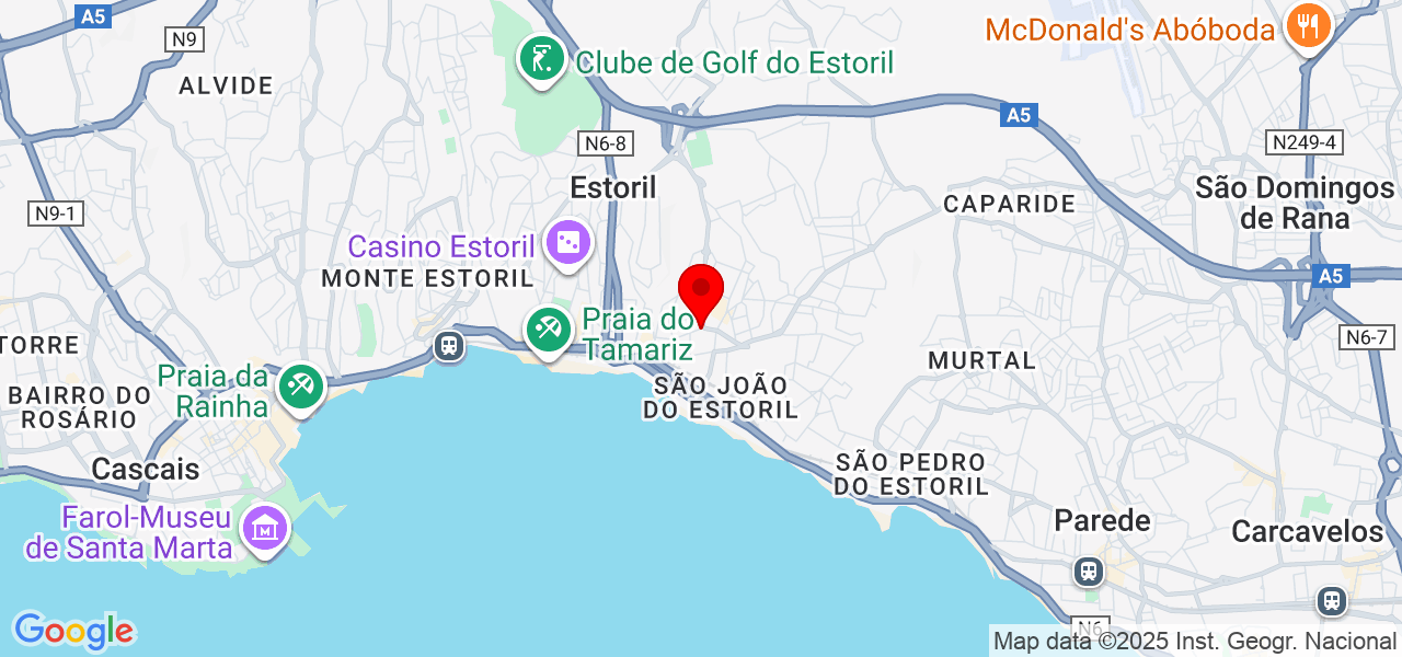 Ros&aacute;rio Leite - Lisboa - Cascais - Mapa