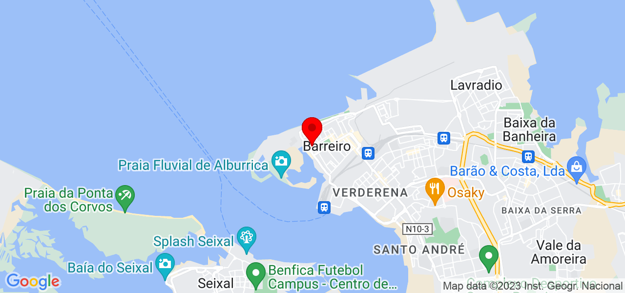 Explic - Setúbal - Barreiro - Mapa