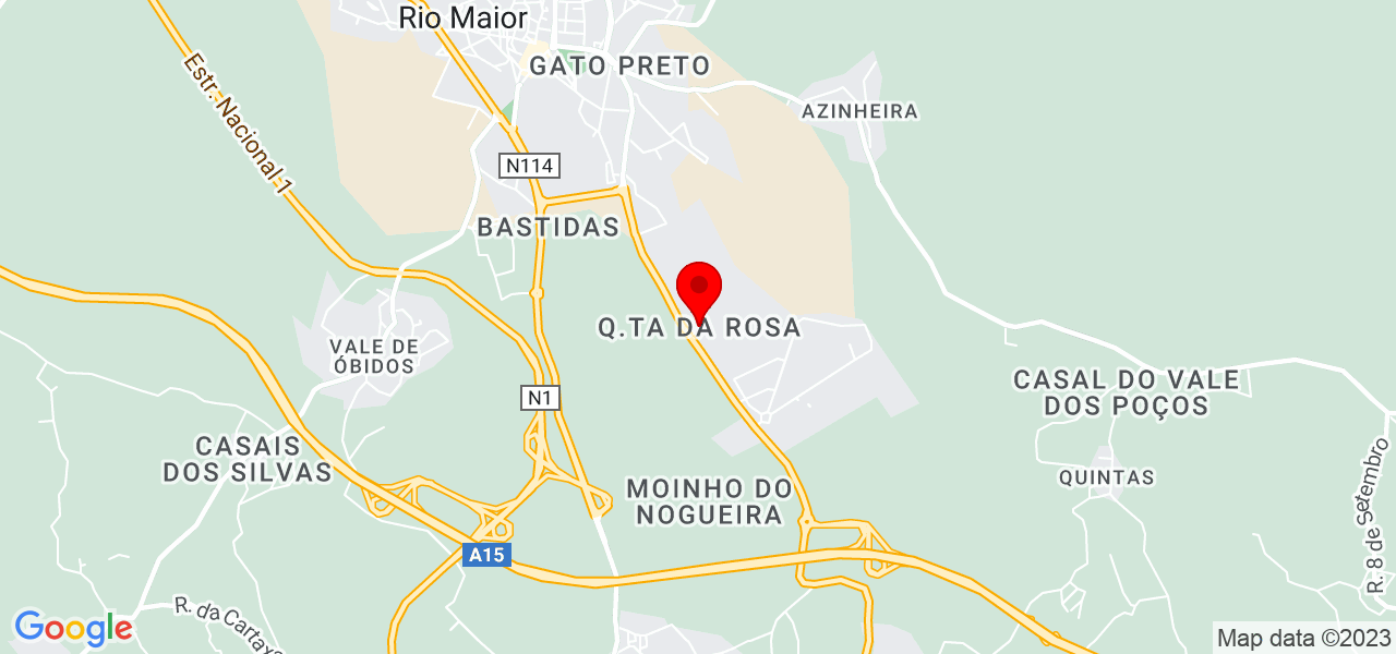 Design gr&aacute;fico - Santarém - Rio Maior - Mapa