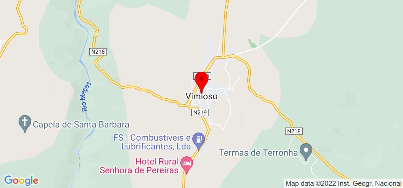 Vanessa - Bragança - Vimioso - Mapa