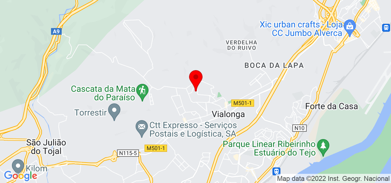 Alexandra Tavares - Lisboa - Vila Franca de Xira - Mapa