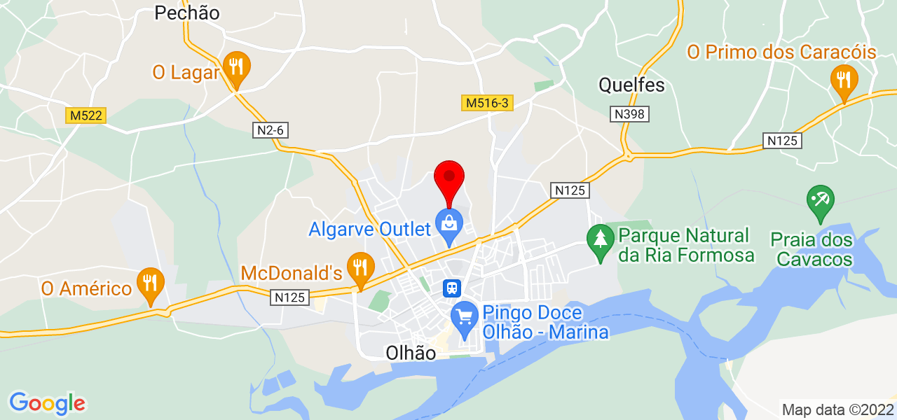 Marco - Faro - Olhão - Mapa