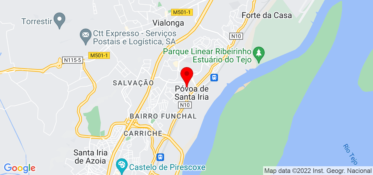 Marta Agostinho - Lisboa - Vila Franca de Xira - Mapa