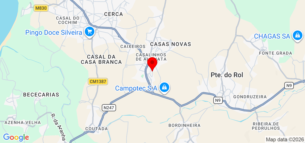 Liga & Cano - Lisboa - Torres Vedras - Map