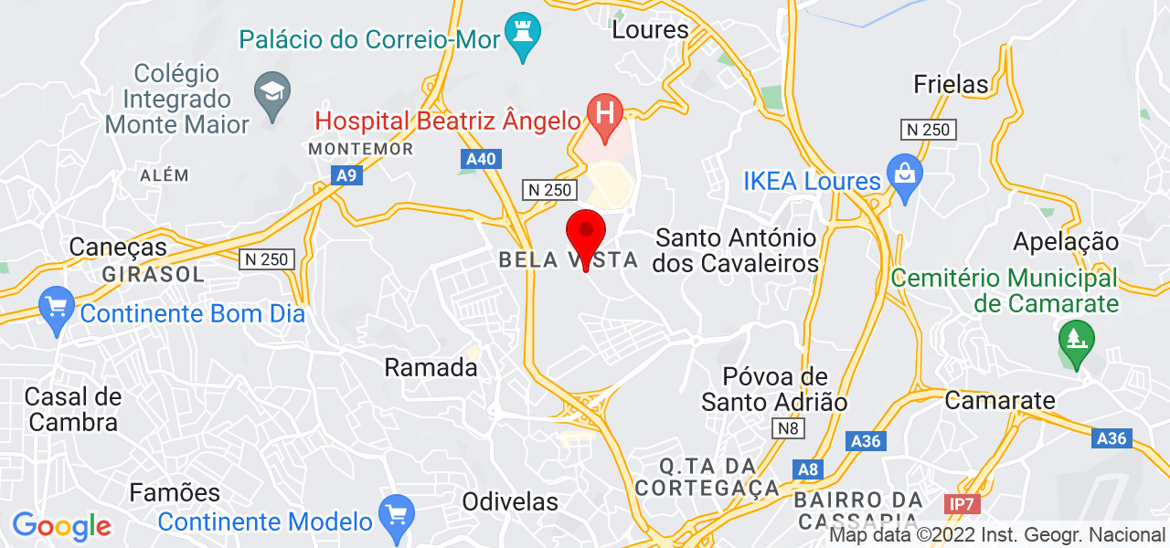 Jo&atilde;o Pedro - Lisboa - Loures - Mapa