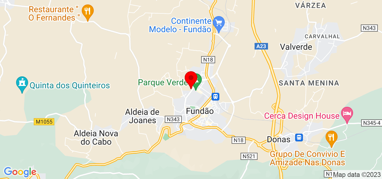 Rodrigo Mariano - Castelo Branco - Fundão - Mapa