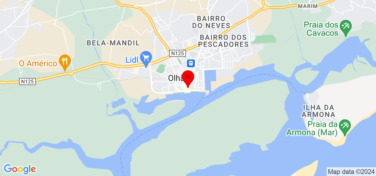 Diana Pica - Faro - Olhão - Mapa