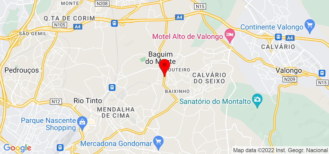 Jos&eacute; Guedes - Porto - Gondomar - Mapa