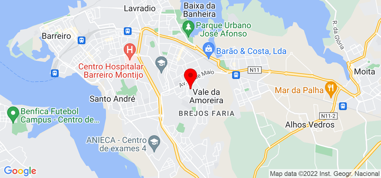 Aldino Afonso - Setúbal - Moita - Mapa