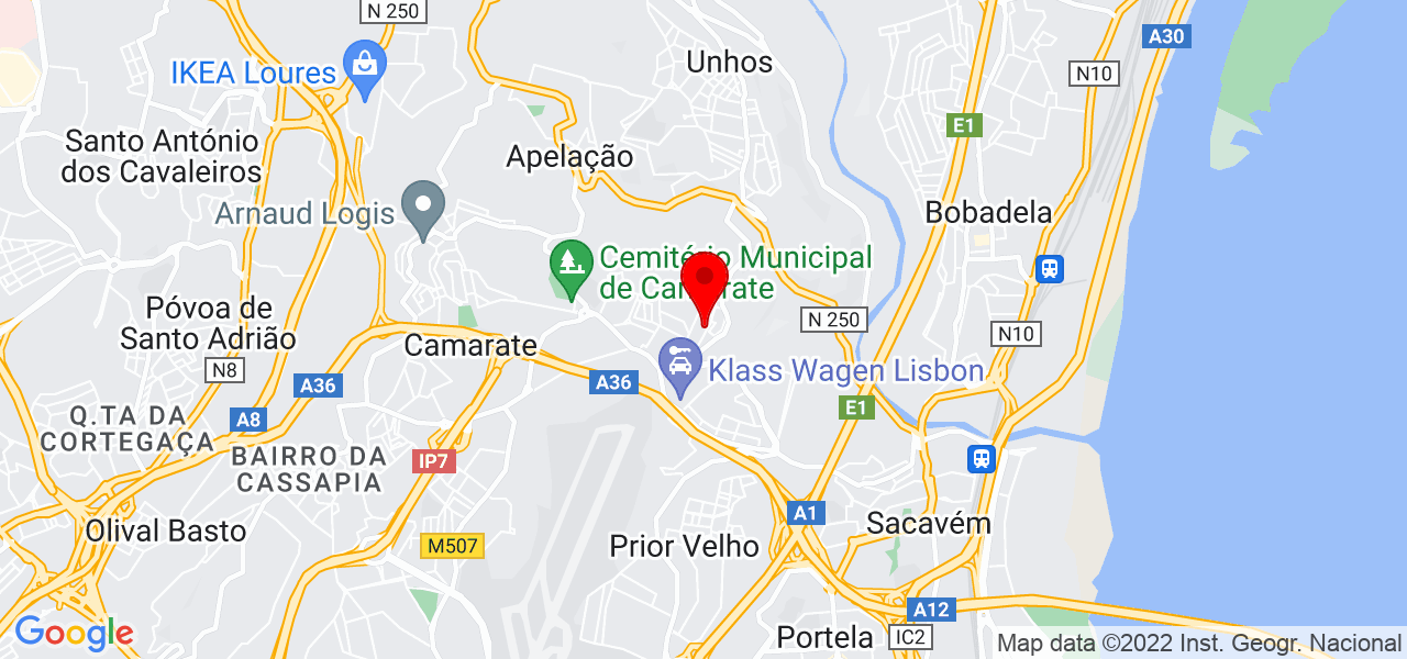 Domingos Jacob - Lisboa - Loures - Mapa