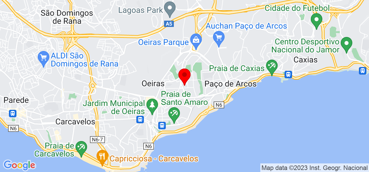 Maria&rsquo;s Tour - Lisboa - Oeiras - Mapa
