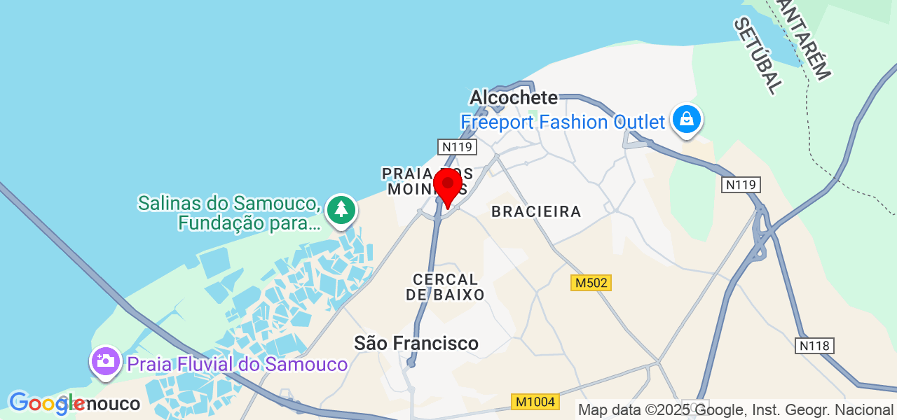 Alexandra - Setúbal - Alcochete - Map