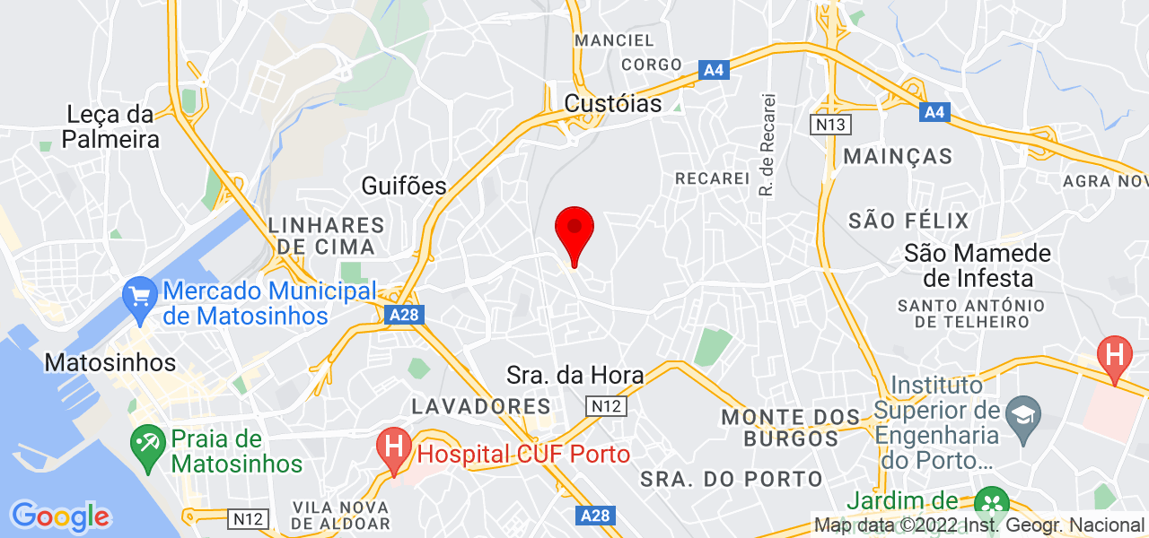 DL Repara&ccedil;&otilde;es e Montagens - Porto - Matosinhos - Mapa