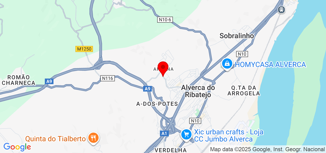 Rafael Faierstein - Lisboa - Vila Franca de Xira - Map