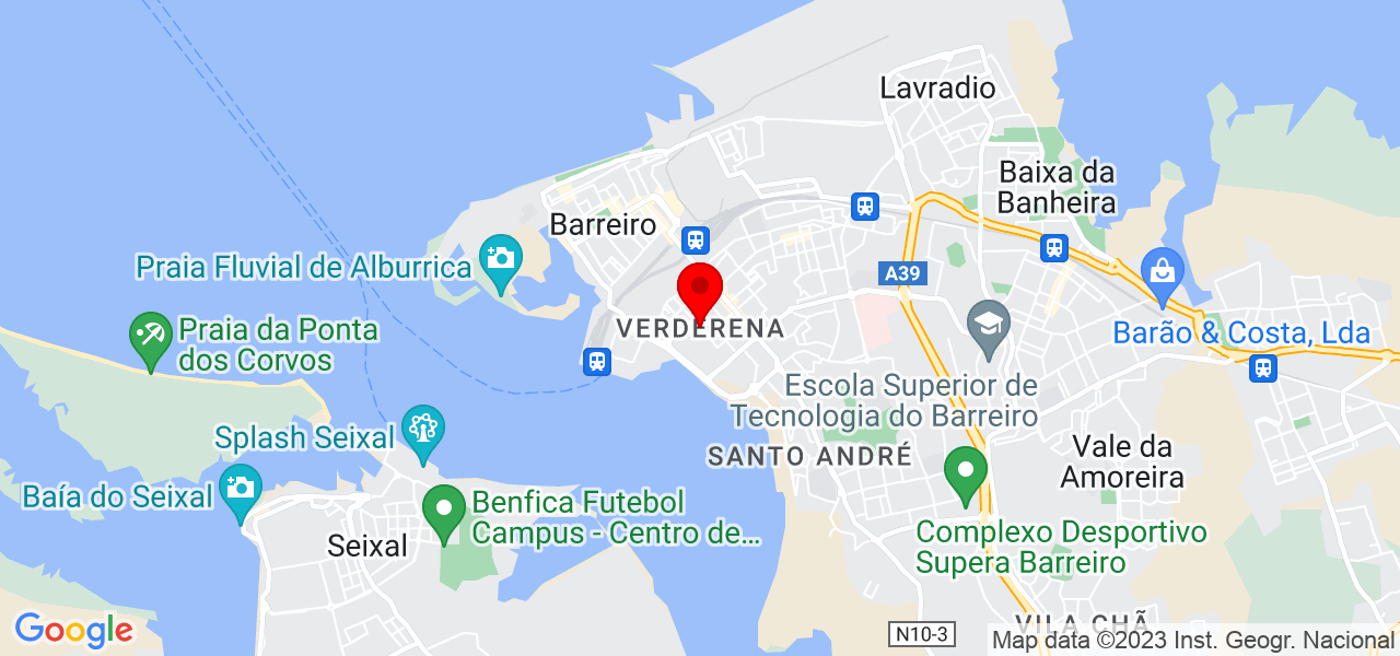 Nicolle carrilho - Setúbal - Barreiro - Mapa
