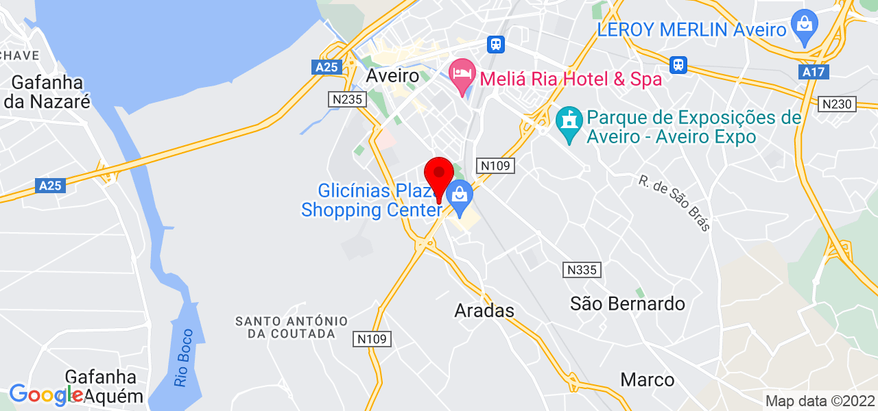 J&eacute;ssica Ribeiro - Aveiro - Aveiro - Mapa