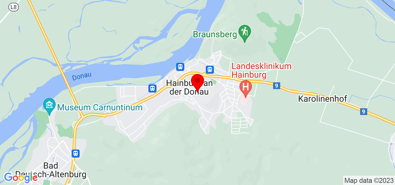 Fliesenk&uuml;nstler - Niederösterreich - Bruck an der Leitha - Karte