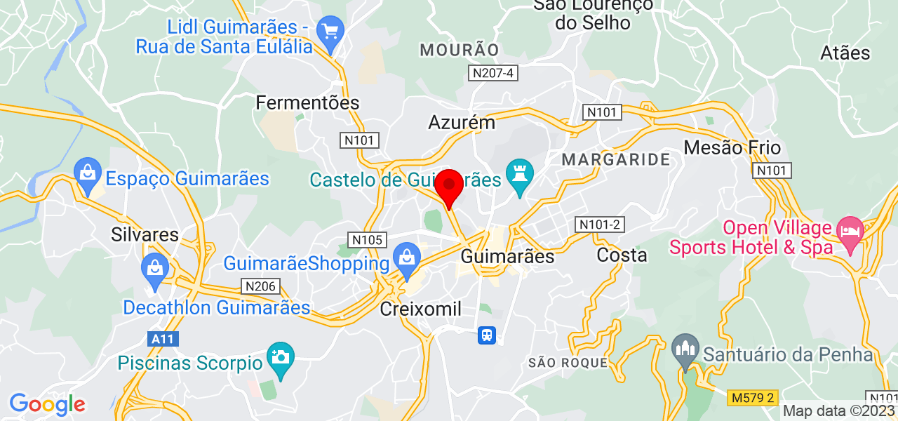 Bruno Dias - Braga - Guimarães - Mapa