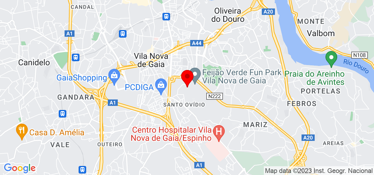 Miguel Afonso Gomes - Porto - Vila Nova de Gaia - Map