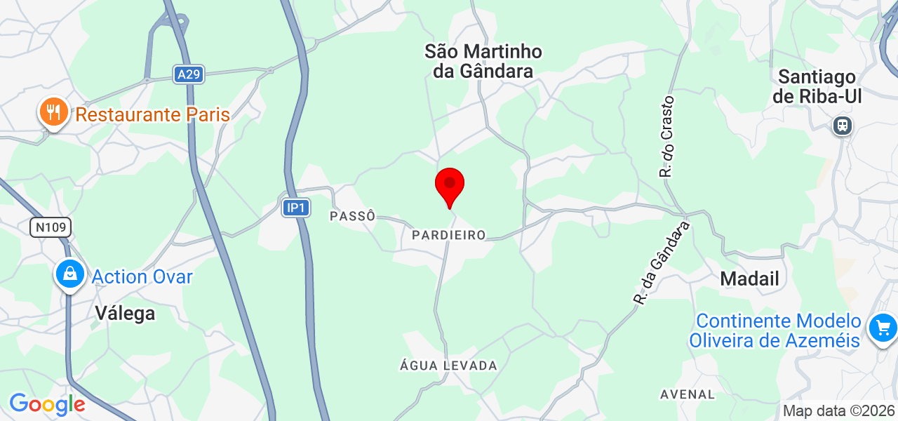 Tiago Figueredo - Aveiro - Oliveira de Azeméis - Karte