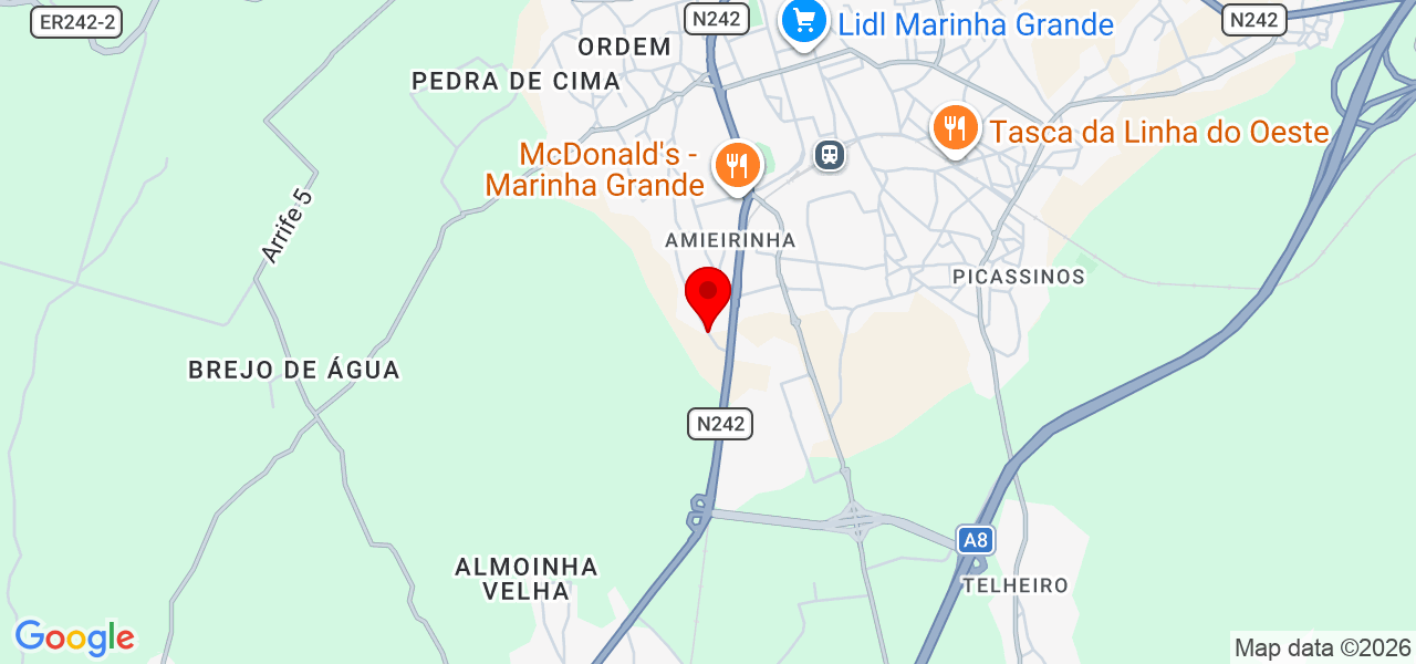 Nuno Marques - Leiria - Marinha Grande - Map