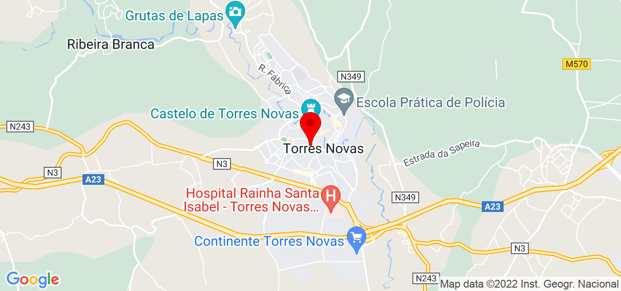 C&eacute;sar Rafael Ferreira Vieira - Santarém - Torres Novas - Mapa