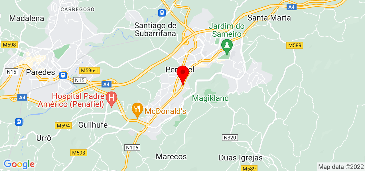 EPM - Escola Portuguesa de M&uacute;sica - Porto - Penafiel - Mapa