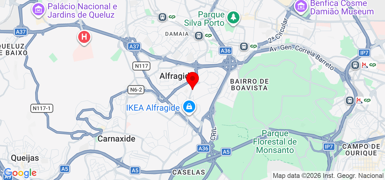 Boaventura Elétrica - Lisboa - Amadora - Carte