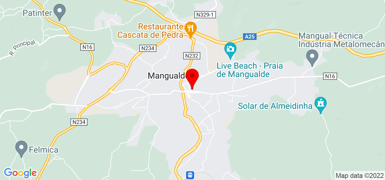 Arnaldo Moreira - Viseu - Mangualde - Map