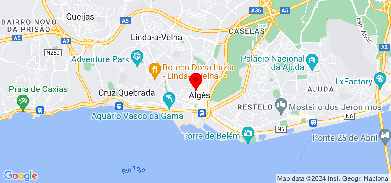 KATHE - Babysitter e Cuidadora - Lisboa - Oeiras - Mapa