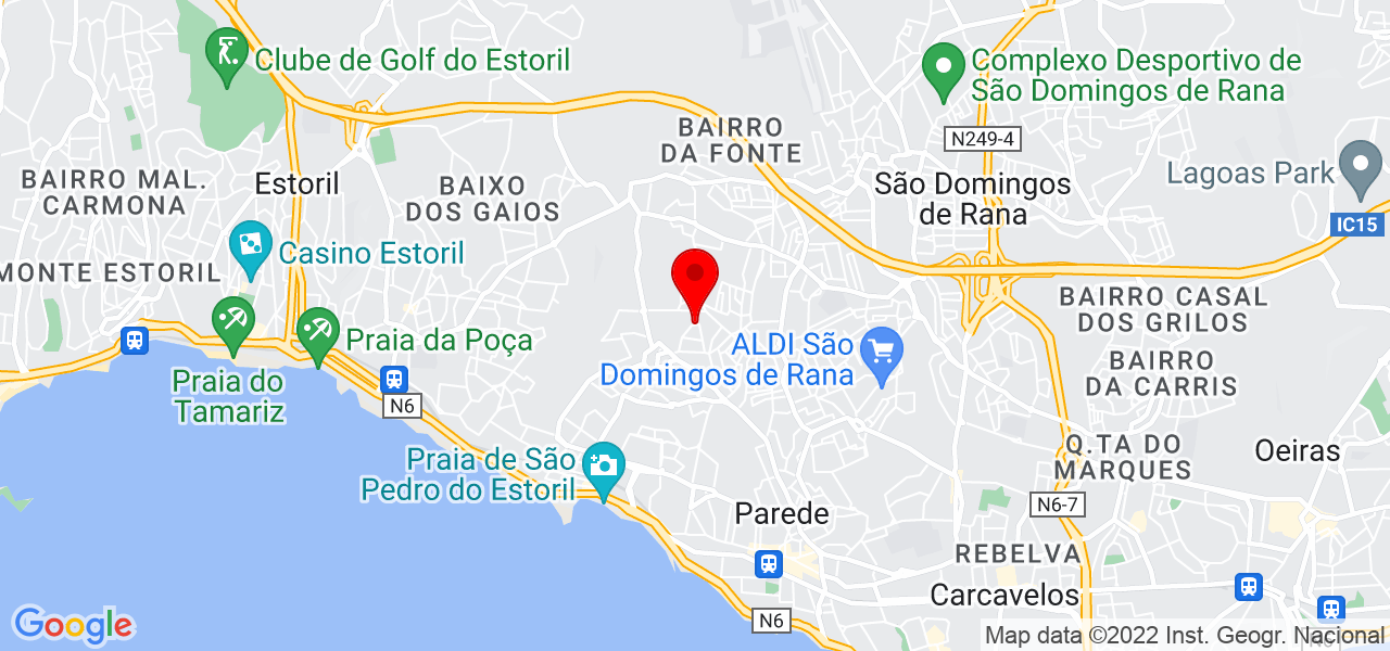 Cores & Purpurina - Lisboa - Cascais - Mapa