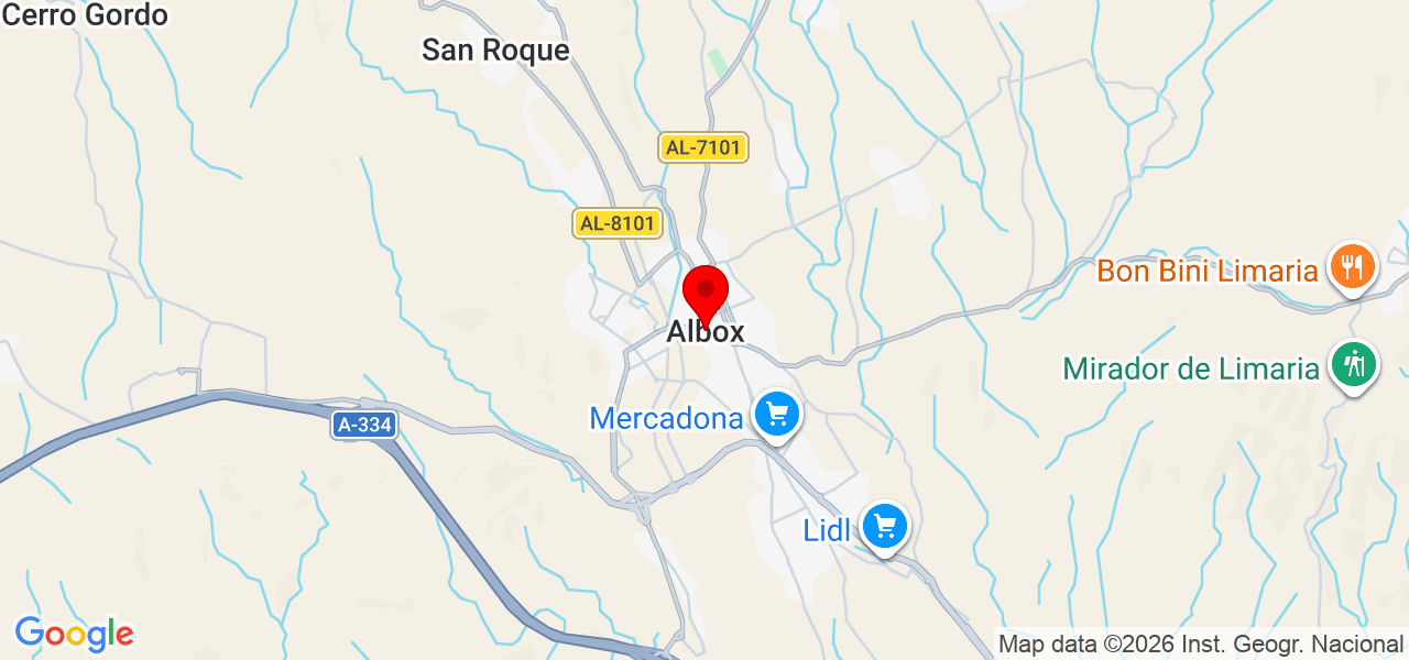 Carpatop Eventos - Andalucía - Albox - Mapa