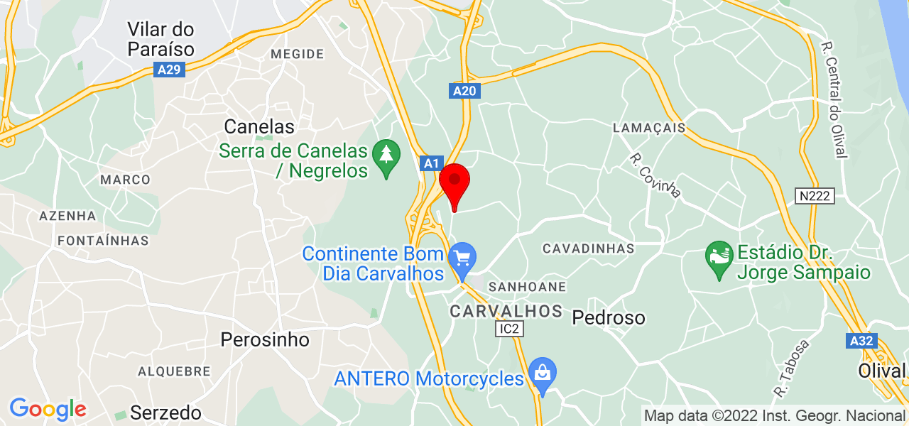 Faxinacasajardim - Porto - Vila Nova de Gaia - Mapa