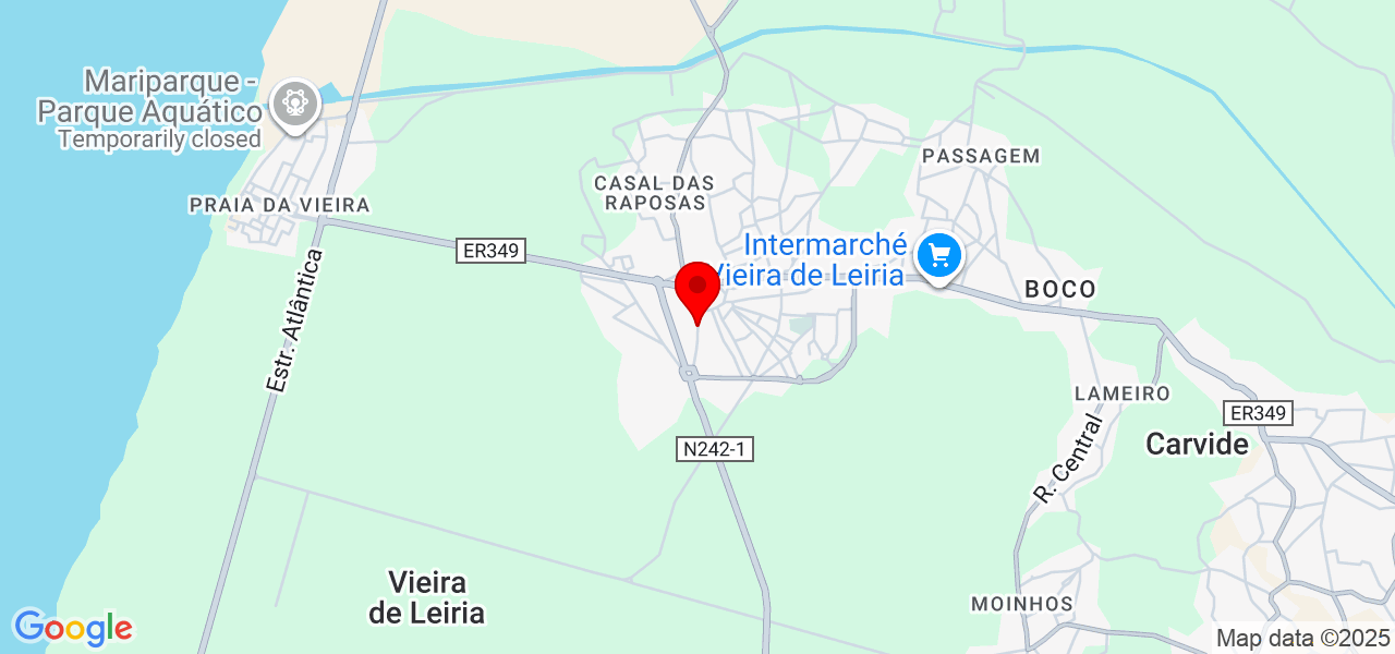 Margalipo - Leiria - Marinha Grande - Karte