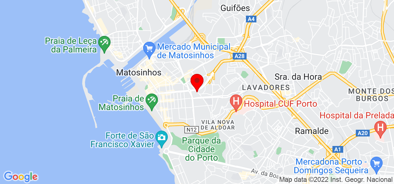 Andresa Garcia - Porto - Matosinhos - Mapa