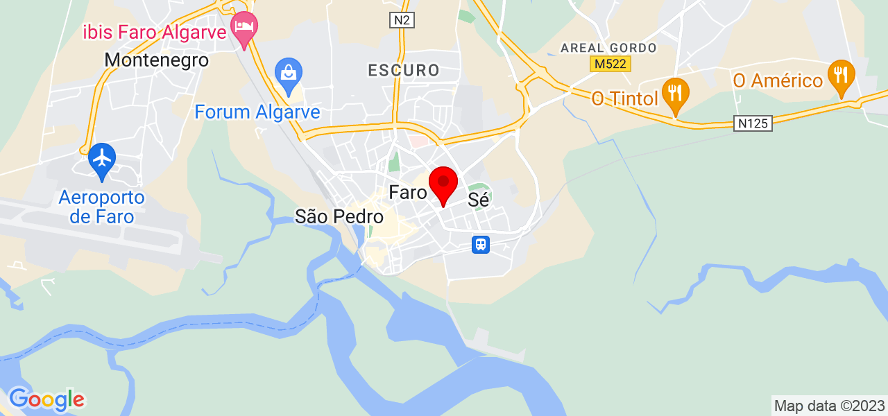 Rosallie Farias - Faro - Faro - Mapa