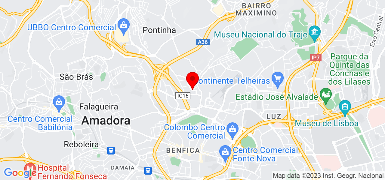 Leandra Jos&eacute; - Lisboa - Odivelas - Mapa