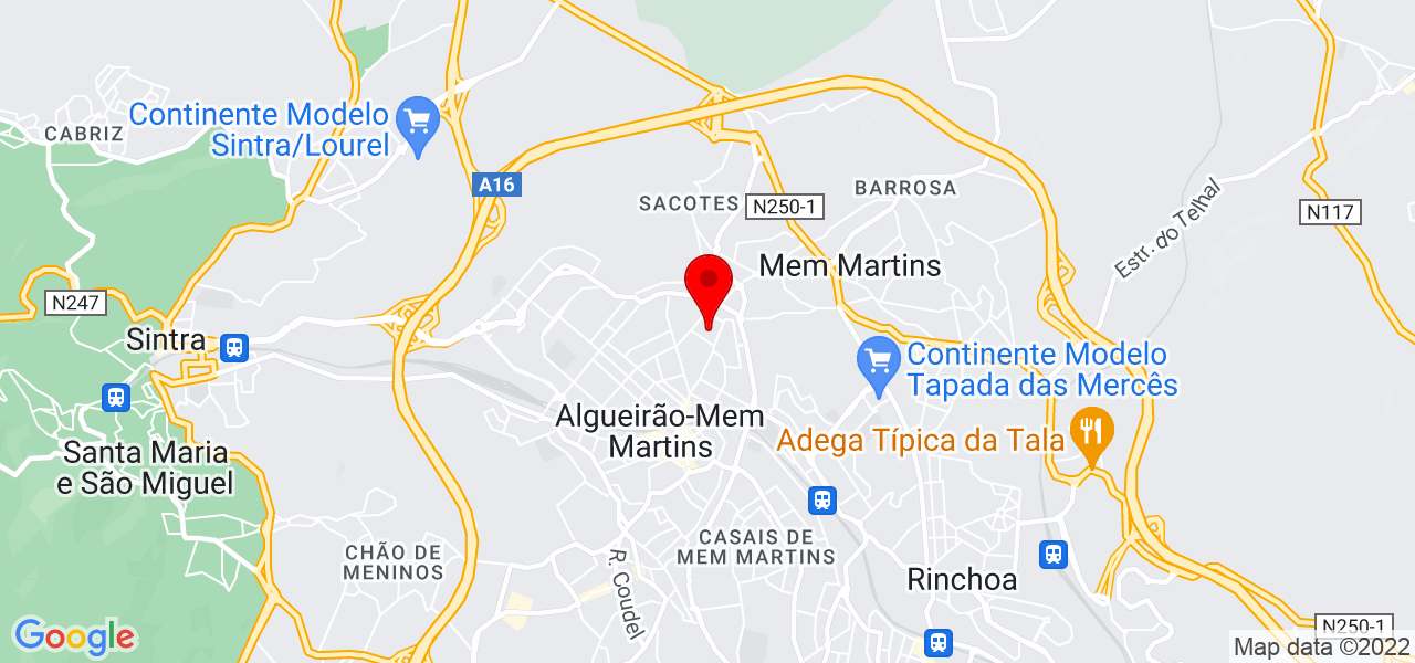Ana Figueiredo - Lisboa - Sintra - Mapa