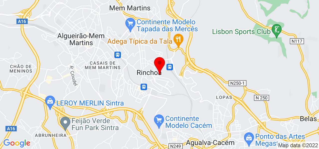 Nuno Brogueira - Lisboa - Sintra - Mapa