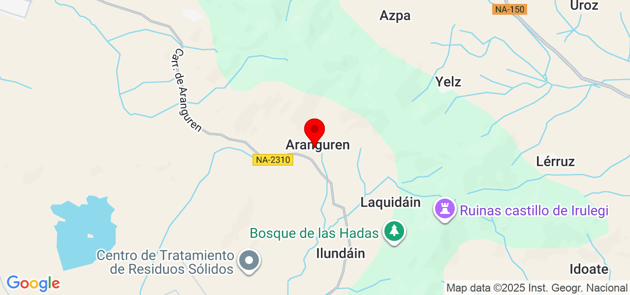 Borja - Comunidad Foral de Navarra - Aranguren - Map