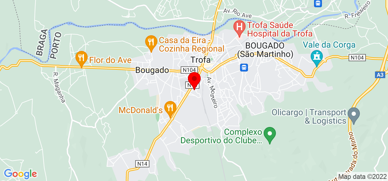 Ana Lucia - Porto - Trofa - Mapa