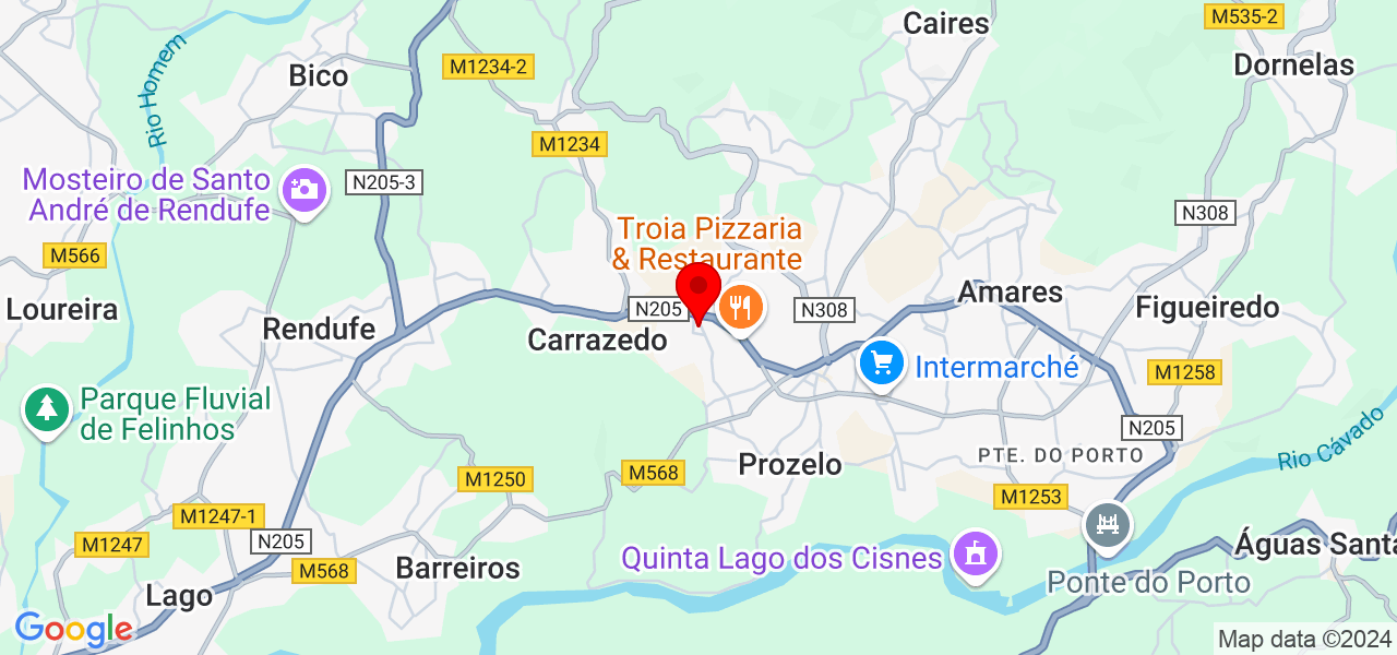 MS MARROCHA - Braga - Amares - Mapa