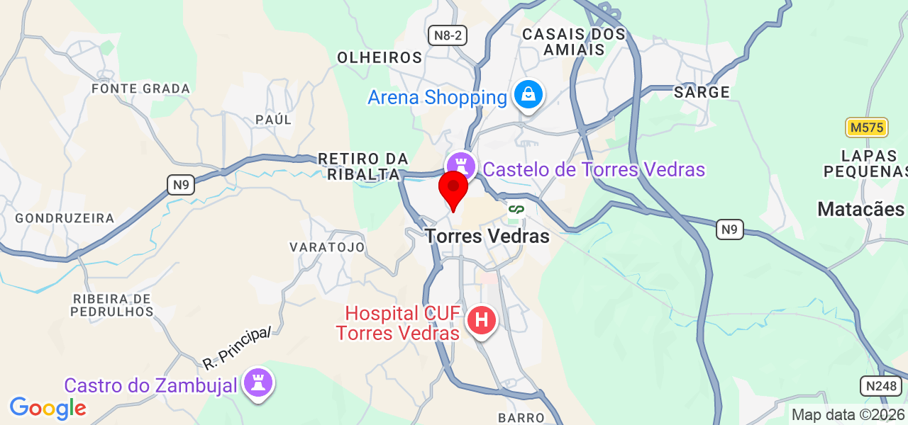 Manuel - Lisboa - Torres Vedras - Map