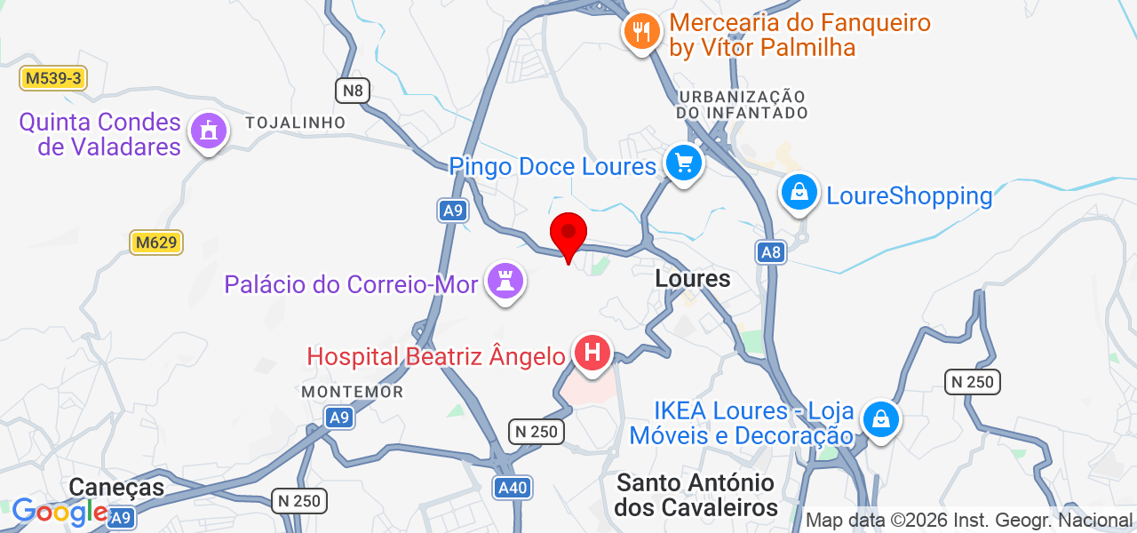 César Simões - Lisboa - Loures - Mapa