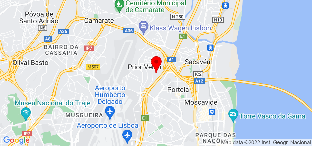 Rita Curval - Lisboa - Loures - Mapa