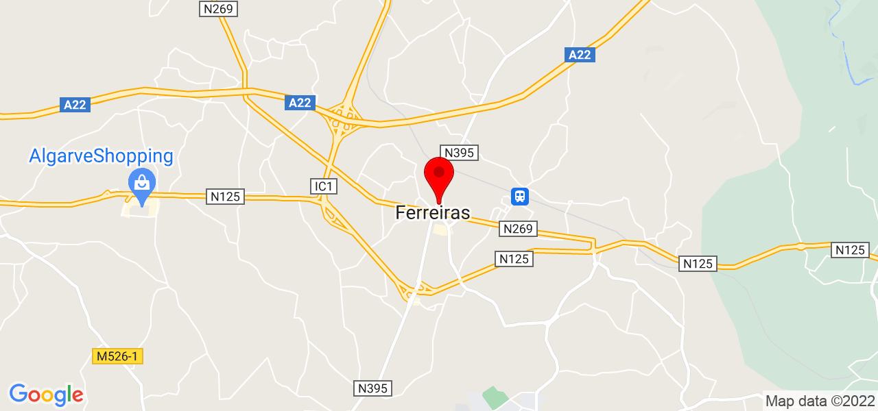 EstimateGadget - Faro - Albufeira - Mapa